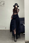 Marc Le Bihan Layered Irregular Skirt 2597 H21 Black